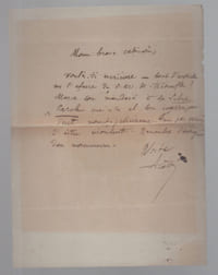 Lettre autographe signée