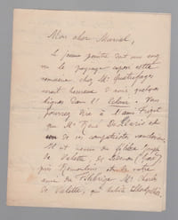 Lettre autographe signée