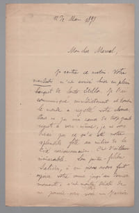 Lettre autographe signée