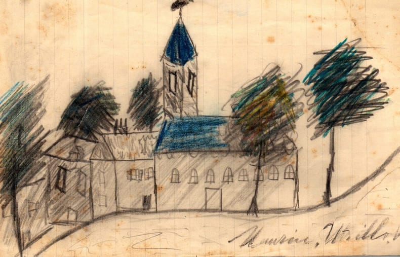 &Eacute;glise. UTRILLO Maurice Attribu&eacute; &agrave;