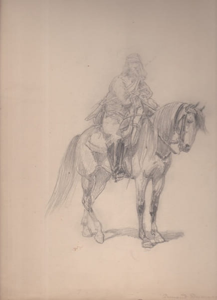Cavalier. ARMAND-DUMARESCQ &Eacute;douard (1826-1895)