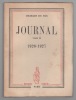 Journal 1926 - 1927. DU BOS Charles
