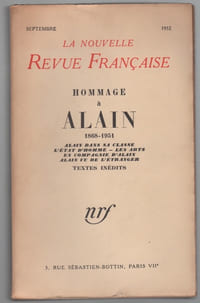 Hommage à Alain