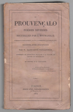 Li Prouvençalo. Poésies diverses recueillies par J. Roumanille.. ROUMANILLE Joseph