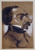 Clément Caraguel. Écrivain et journaliste. Mazamet 1816- Paris 1882.. NADAR (Félix Tournachon)