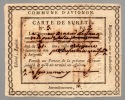 Carte de sureté. 