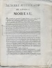 Mémoire justificatif du Général Moreau. MOREAU Général