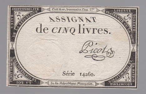 Assignats. Assignats