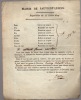 Bulletin de réquisition du 17 juillet 1815. 