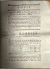 Ferme Générale; Caisse des retraites des commis & gardes des Entrées de Paris. LAMBERT