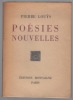 Poésies nouvelles. LOUŸS pierre