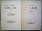 Théâtre. Edition conforme aux textes originaux établie par Louis Perceau et ornée de bois en deux tons gravés par Georges Aubert d'après Fernand ...
