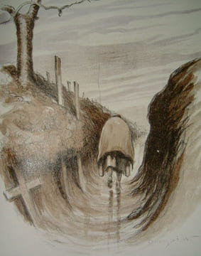 Vie des Martyrs 1914-1916. Lithographies originales de Edmond Lajoux.. DUHAMEL (Georges).