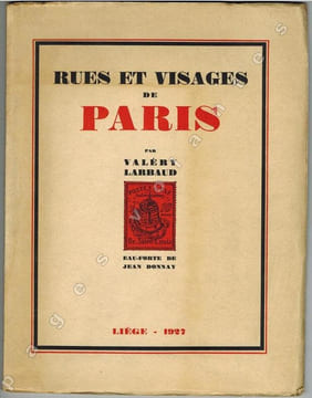 Rues et visages de Paris. Eau-forte de Jean Donnay.. LARBAUD (Valery).