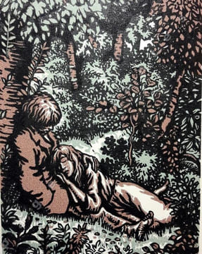 Au coeur frais de la forêt. Bois de Barthélémy.. LEMONNIER (Camille).