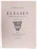 Elégies. Ornés de bois gravés par Raoul Dufy.. DUFY (Raoul). DUHAMEL (Georges).
