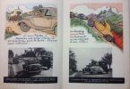 Conseils aux automobilistes. Illustrations en couleurs de Joseph Hémard. Plaquette dépliante en 8 volets 15,5 x 76 cm.. AUTOMOBILE . 