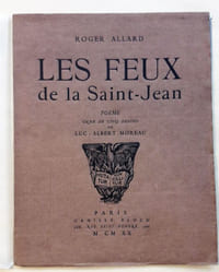 Les Feux de la Saint-Jean. Poème orné de cinq dessins par Luc-Albert Moreau.