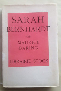 Sarah Bernhardt. Traduit par Marthe Duproix. . BARING (Maurice).