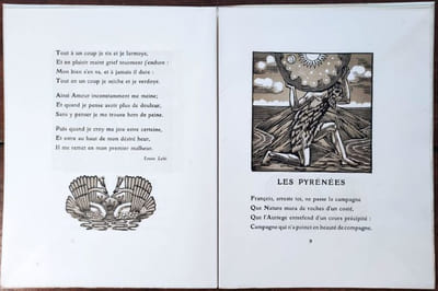 Six Sonnets du XVIe siècle . Ornés de bois de Raphaël Drouart.