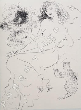Ombre de mon Amour. Avec une préface inédite d'André Salmon et 12 pointes sèches originales de Marcel Vertès.. APOLLINAIRE (Guillaume). 