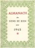 Almanach des Gens de Bien pour 1945.. ALMANACH.