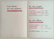 Encart des Etablissements Nicolas. C'est Nectar qui vous propose...Tarifs courants. par IRIBE (Paul). - Image 2