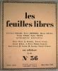 REVUE Les Feuilles Libres. N°36. 5ème année. Mars-Juin 1924.. REVERDY (PIerre), TZARA (Tristan), POIRET (Paul), FARGUE ( Léon Paul), etc...