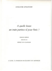 A quelle heure un train partira-t-il pour Paris? Version inédite présentée par Henrik Van Sculdgegem.