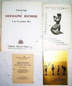 Lot de 4 catalogues d'exposition. 