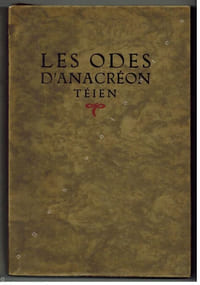 Odes. Traduites du Grec en Français par Remy Belleau de Nogent-au-Perche.