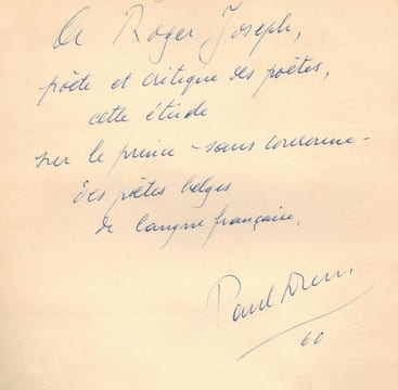 Marcel Thiry. Evolution d'un poète. Lithographie par Auguste Mambour. . DRESSE ((Paul).