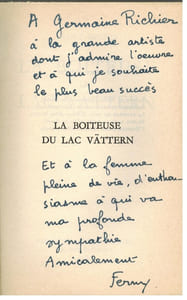 La boiteuse du lac Vättern. Roman. 