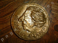 Médaille en bronze dans sa boite cartonnée.