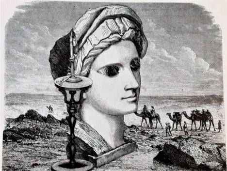 Les Cris de la Fée. Seize collages de Max Bucaille.. BUCAILLE (Max).