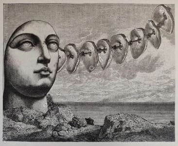 Les Cris de la Fée. Seize collages de Max Bucaille.