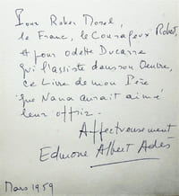 Adès chez Bergson. Reliques inconnues d'une amitié.