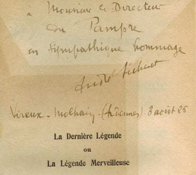 La Dernière Légende ou la Légende Merveilleuse.. SECHERET (André).