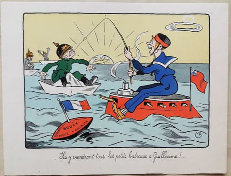 Ils y viendront tous les petits bateaux à Guillaume ! .... ANONYME.