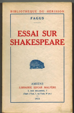 Essai sur Shakespeare. . FAGUS.