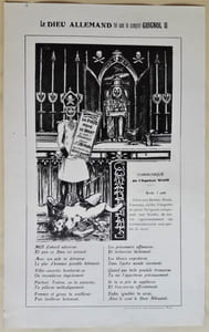 le Dieu allemand tel que le conçoit Guillaume II. 