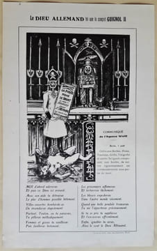 le Dieu allemand tel que le conçoit Guillaume II. . ANONYME.