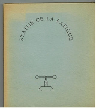 Statue de la fatigue. Lithographie par Auguste Mambour. . THIRY (Marcel).