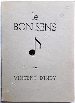 Le Bon sens.. INDY (Vincent d').