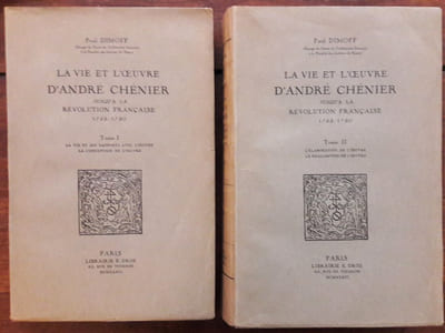La vie et l'oeuvre d'André Chénier jusqu'à la Révolution française 1762-1790.