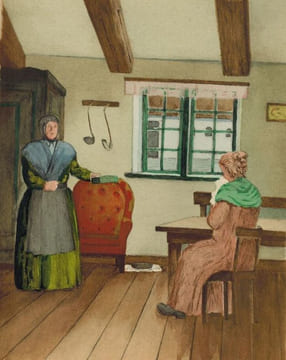 Le rameau de myrte. Traduit du danois et présenté par Anne-Mathilde et Pierre Paraf. Illustrations en couleurs de Aage Fersing.. JENSEN (Johannes ...
