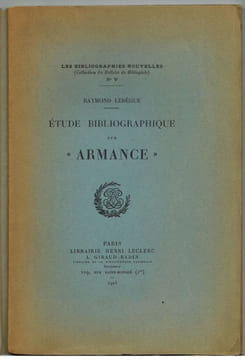 Etude bibliographique sur "Armance".. LEBEGUE (Armance).