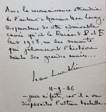 La bataille de la Saône ou le grand serment du "Parisien". Epopée bachique de la Bourgogne contemporaine. Transcrite par Jean Lurkin. Enluminé par ...