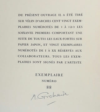 Dix contes de Gaspard de la nuit. Eaux-fortes originales de Marcel Gromaire.. BERTRAND (Aloysius).