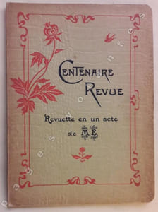 Centenaire Revue. Revuette en un acte . ( Cleopatre et Victor Hugo).